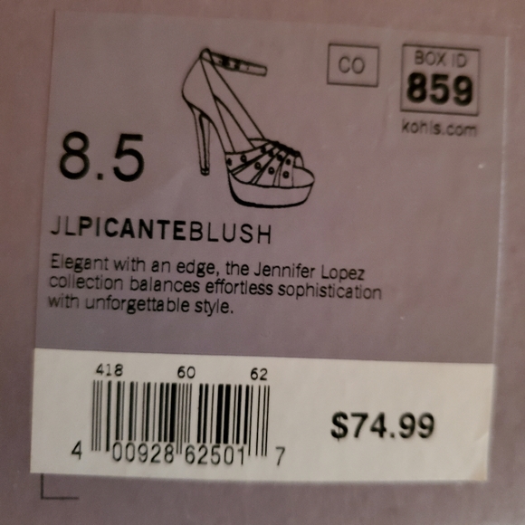 NEW - Jennifer Lopez Blush Heels, Prom Heels with Ankle Strap - Picture 13 of 13